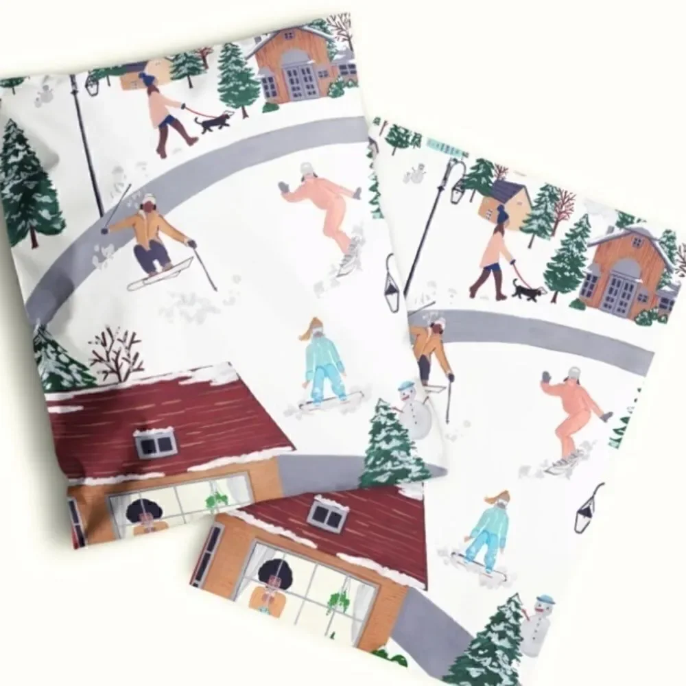 Poly Mailers MIX Leaves 6x9 10x13 12x15.5 14x17  14.5x19 30 pieces 30 stickers